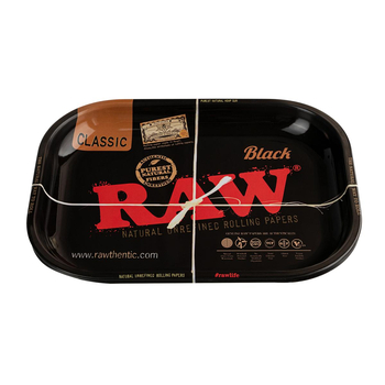 Поднос RAW Black Rolling Tray Дисконт - Уценка - Магазин вапорайзеров, бонгов и лучших аксессуаров для курения  rastastore.ru